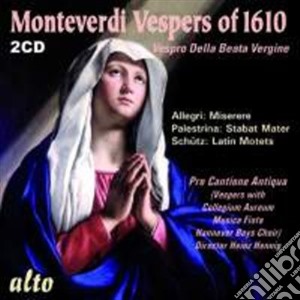 Claudio Monteverdi - Vespro Della Beata Vergine (2 Cd) cd musicale di Monteverdi Claudio