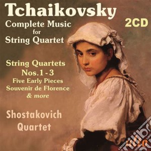 Pyotr Ilyich Tchaikovsky - Complete Music For String Quartets (2 Cd) cd musicale di Ciaikovski Peter Ily