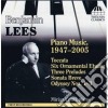 Benjamin Lees - Opere Per Pianoforte cd