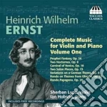Heinrich Wilhelm Ernst - Musica Per Violino E Pianoforte (Integrale), Vol.1 cd