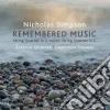 Nicholas Simpson - Remembered Music cd