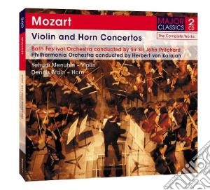 Wolfgang Amadeus Mozart - Violin & Horn Concerto (2 Cd) cd musicale di Wolfgang Amadeus Mozart