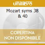 Mozart syms 38 & 40 cd musicale di Bruno Walter
