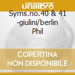 Syms.no.40 & 41 -giulini/berlin Phil cd