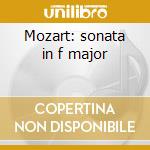 Mozart: sonata in f major cd