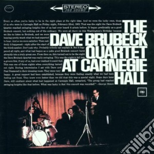 Dave Brubeck Quartet - Carnegie Hall (2 Cd) cd musicale di BRUBECK DAVE QUARTET