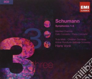 Robert Schumann - Symphonies & Concert (3 Cd) cd musicale di Vonk/zacharias/mork/krso