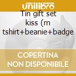 Tin gift set kiss (m tshirt+beanie+badge cd