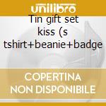 Tin gift set kiss (s tshirt+beanie+badge cd