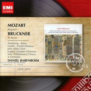 Wolfgang Amadeus Mozart / Anton Bruckner - Requiem / Te Deum cd musicale di Daniel Barenboim