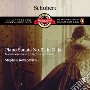 Franz Schubert - Piano Sonata No. 21 D960, Allegretto cd musicale di Franz Schubert