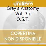 Grey's Anatomy Vol. 3 / O.S.T. cd