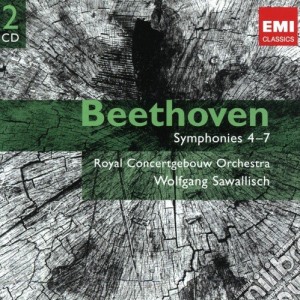 Ludwig Van Beethoven - Symphonies 4-7 (2 Cd) cd musicale di Sawallisch,wolfgang