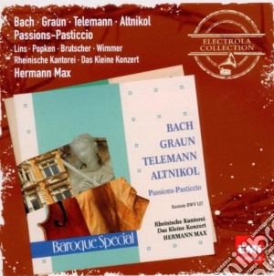 Hermann Max: Bach, Graun, Telemann (2 Cd) cd musicale di Max, Hermann/rheinische Kantor