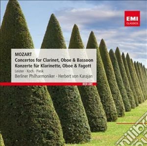 Wolfgang Amadeus Mozart - Red Line: Mozart Concerti Per Clarinetto, Oboe & F cd musicale di Karajan herbert von