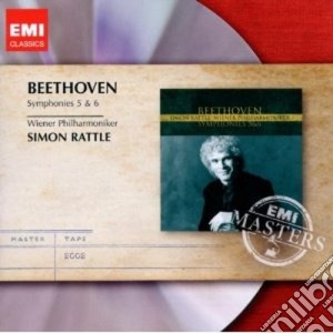 Ludwig Van Beethoven - Symphony No.5, 6 'pastorale' cd musicale di Simon Rattle