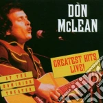 Don Mclean - Greatest Hits Live! cd
