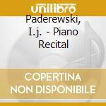 Paderewski, I.j. - Piano Recital cd