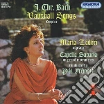 Bach Johann Sebastia - Vauxhall Songs Complete cd