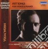 Zoltan Kodaly - Art Songs For Voice & Piano (2 Cd) cd