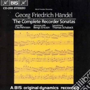 Georg Friedrich Handel - The Complete Recorder Sonatas cd musicale di Georg Friedrich Handel
