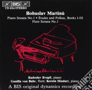 Bohuslav Martinu - Piano Sonata N.1, Etudes, Polkas cd musicale di Bohuslav Martinu