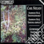 Carl Nielsen - Symphony 4 (Inextinguishable), 6 (Semplice) cd