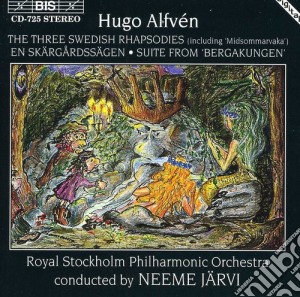Hugo Alfven - The Three Swedish Rhapsodies cd musicale di Alfven
