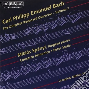 Carl Philipp Emanuel Bach - The Complete Keyboard Concerts Vol. 7 cd musicale di Spanyi Miklos