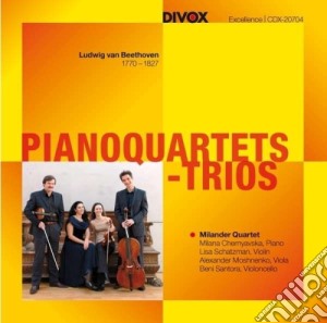 Ludwig Van Beethoven - Piano Quartets-Trios cd musicale di Beethoven Ludwig Van
