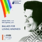 Miriam Klein - Ballade For Loving Kindne cd