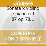 Sonata x violino e piano n.1 87 op 78 - cd musicale di Brahms