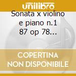 Sonata x violino e piano n.1 87 op 78 - cd