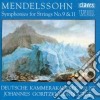 Felix Mendelssohn - Sinfonia X Archi N.9 E N.11 cd