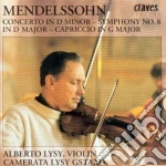 Felix Mendelssohn - Concerto X Vl (seconda Versione) , Symphony No.8 X Archi, Capriccio In Mi Min cd