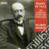 Manuel De Falla - Opere X Pf (integrale) cd