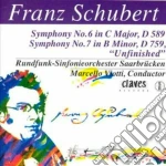 Franz Schubert - Symphony No.6 D 589, N.7 (n.8) D 759 incompiuta cd