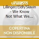 Lillinger/Eldh/Slavin - We Know Not What We Do cd musicale di Lillinger/eldh/slavi