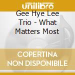 Gee Hye Lee Trio - What Matters Most cd