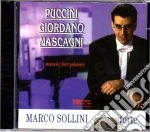 Marco Sollini: Piano Music - Puccini, Giordano, Mascagni cd