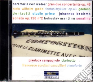 Carl Maria Von Weber - Sonate Per Clarinetto - Gianluca Campagnolo, Clarinetto cd musicale di Carl Maria Von Weber