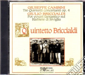 Giuseppe Cambini - Quintetti Per Fiati Op.4 cd musicale di Cambini/briccialdi