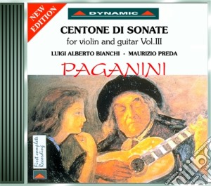 Niccolo' Paganini - Centone Di Sonate For Violin cd musicale di Paganini Niccolo'
