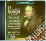 Niccolo' Paganini - Works For Violin And Bassoon cd