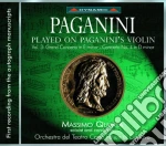Niccolo' Paganini - The Violin Concertos Played cd