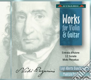 Niccolo' Paganini - Works For Violin And Guitar cd musicale di Paganini