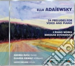 Ella Adaiewsky - 24 Preludes For Voice And Piano cd