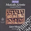Sator Musicae - Musicalis Scientia: Il Canto Goliardico Nel Medioevo cd