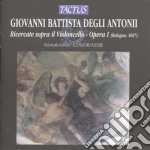 Giovanni Battista Degli Antonii - Ricercate Per Violoncello