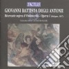 Giovanni Battista Degli Antonii - Ricercate Per Violoncello cd